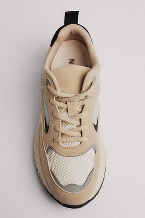 Beige Chunky sneakers