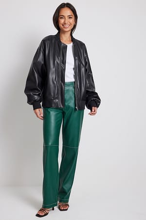 Petrol Pantalon faux cuir