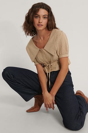 Beige NA-KD Trend Haut