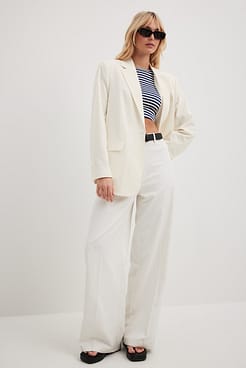 Cropped Long Sleeved Striped Top Outfit