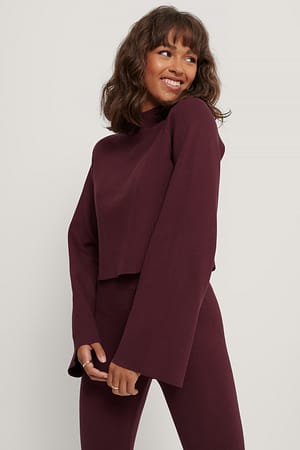 Burgundy NA-KD Trend Pull D'Intérieur Court
