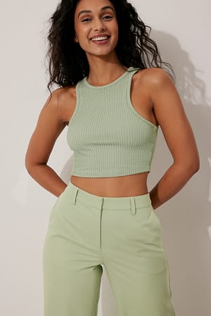 Khaki Green Débardeur court