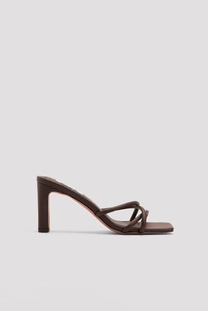 Brown Sandale à bride