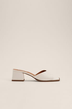 Offwhite Curved Strap Mules