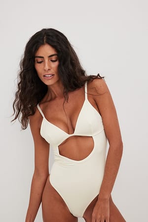 Offwhite Maillot de bain à découpes