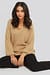Deep V Front Long Knitted Sweater