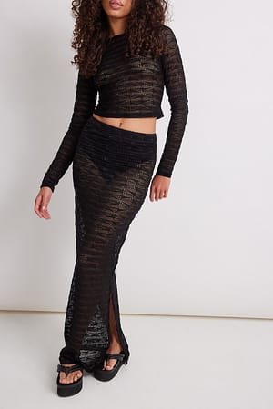 Black Maxi jupe