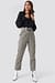 Dogtooth Asymmetric Belted Suit Pants