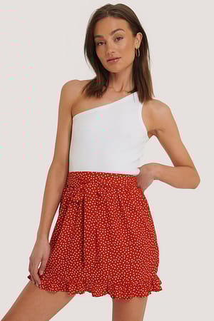Red NA-KD Mini Jupe À Volants