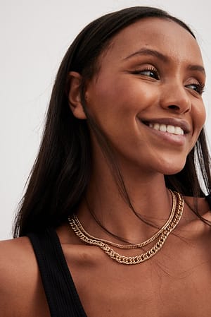 Gold Collier double chaîne
