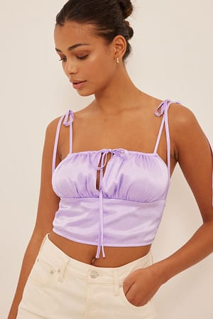 Lavender Haut satin