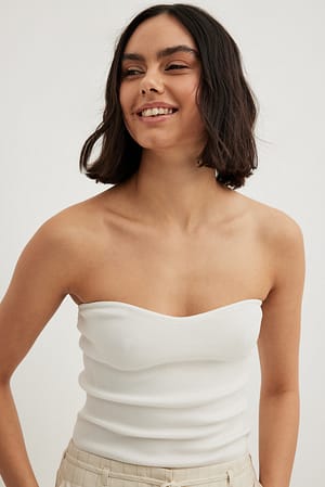 Offwhite Haut tube en maille fine