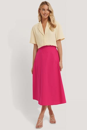Fuchsia NA-KD Trend Jupe Mi-Longue