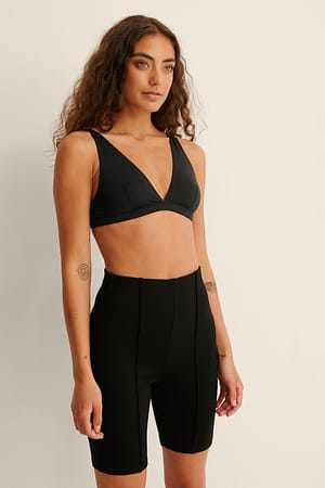 Black Short de cycliste couture