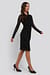 Gathered Waist Mesh Dress