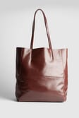 DK Brown Cabas en cuir verni