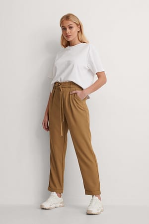Dark Beige Pantalon Fuselé