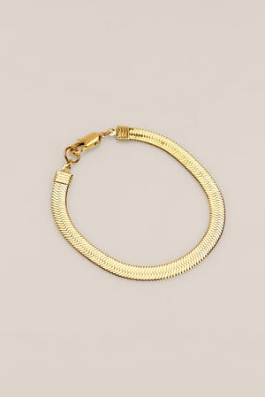 Gold Bracelet brillant épais en plaqué or