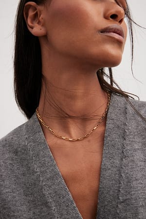 Gold Collier chaîne mince plaqué or recyclé