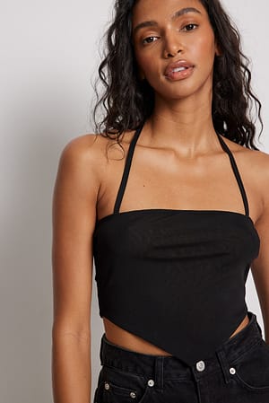 Black Haut dos nu en tulle