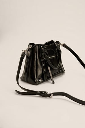 Black Mini sac avec finitions en métal