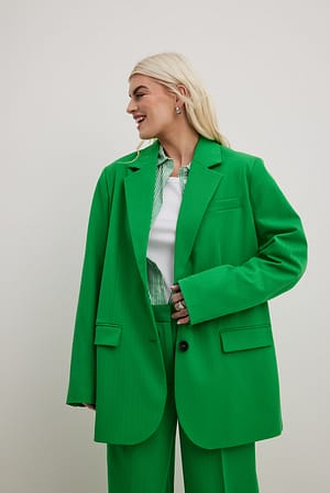 Green Blazer surdimensionné