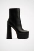 Black Bottes à talon haut et plateforme