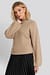 High Neck Big Sleeve Knitted Sweater
