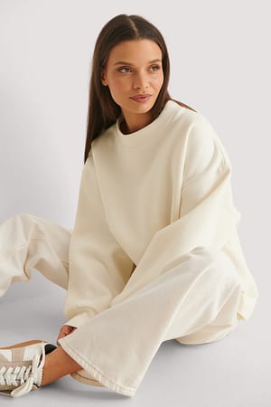 Offwhite Sweatshirt à col montant