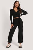 Black Pantalons taille haute