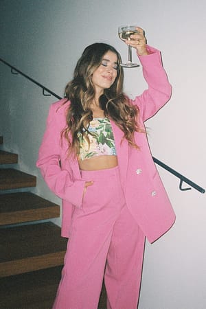 Pink Blazer croisé