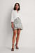 Jacquard Frill Metallic Skirt