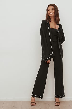 Black Pantalon en maille