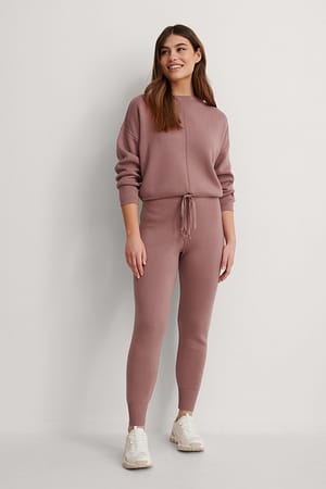 Dusty Dark Pink NA-KD Pantalon