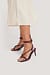 Sandales À Talons Et Brides Nouées
