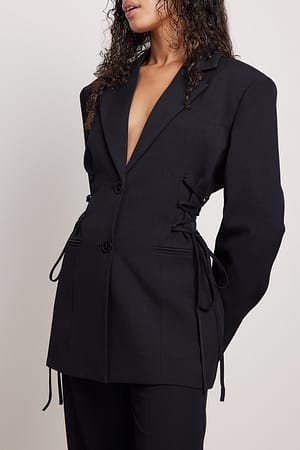 Black Blazer à détails