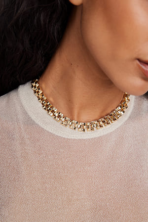 Gold Collier chaîne à maillons