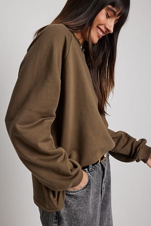 Brown Pull basique long