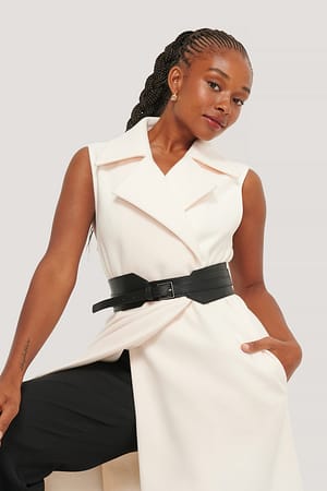 Black NA-KD Accessories Ceinture Longue À Couches