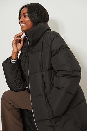 Black Veste matelassée et rembourrée recyclée