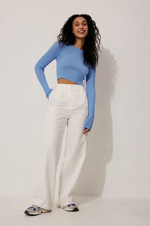 Sky Blue Top manches longues