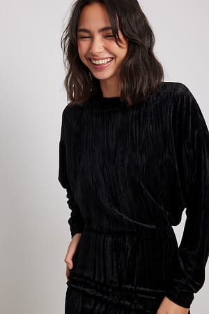 Black Robe courte ample en velours