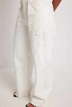 Offwhite Pantalon cargo taille basse en coton