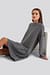 Lurex High Neck Balloon Sleeve Mini Dress