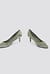 Mid Heel Satin Pumps