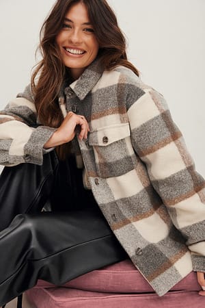 Checked Veste à carreaux
