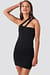 One Shoulder Cut Out Mini Dress