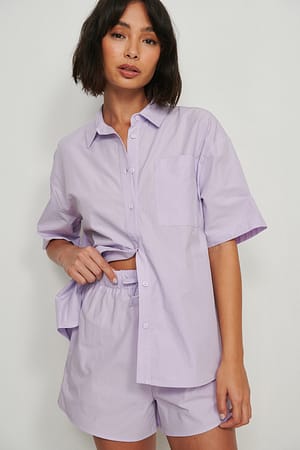 Lilac Short en coton bio