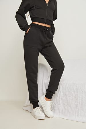 Black Pantalon de survêtement bio