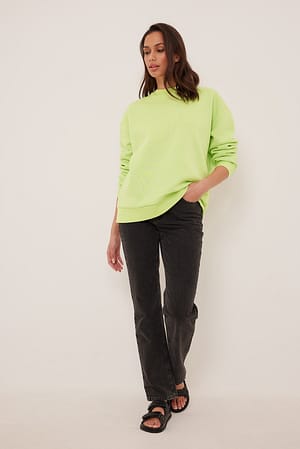 Soft Green Sweat surdimensionné